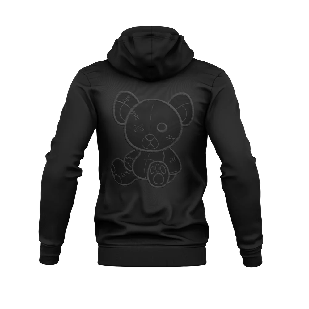 Black Zip-Up Hoodie - Image 2